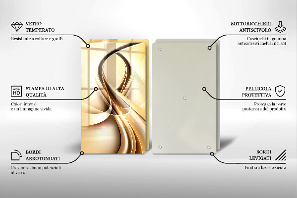 Chopping board Abstraction of smoke