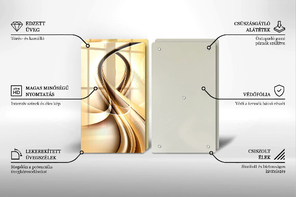 Chopping board Abstraction of smoke