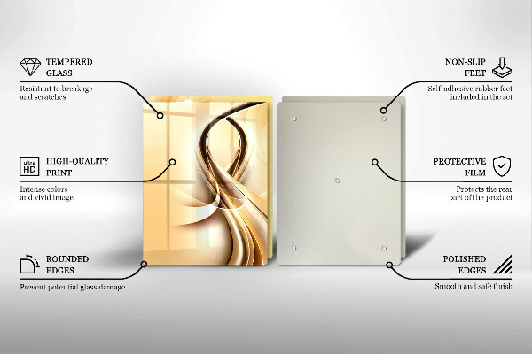 Chopping board Abstraction of smoke