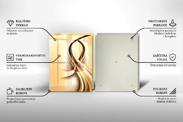 Chopping board Abstraction of smoke
