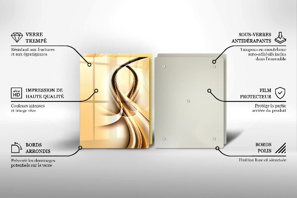 Chopping board Abstraction of smoke