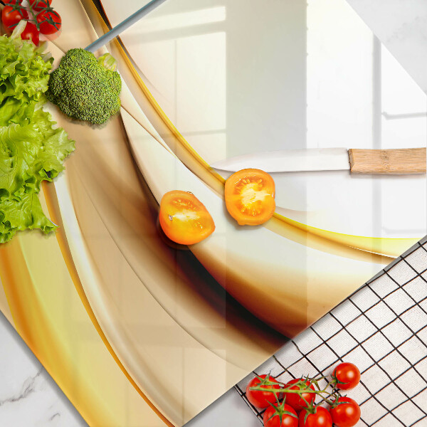 Chopping board Abstraction smoke lines