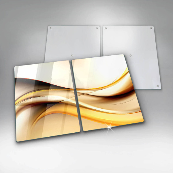 Chopping board Abstraction smoke lines