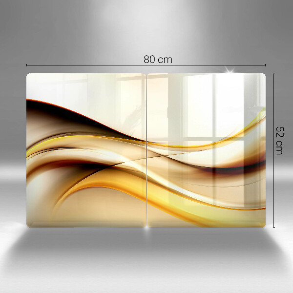 Chopping board Abstraction smoke lines