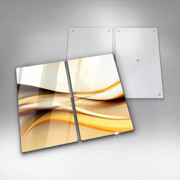 Chopping board Abstraction smoke lines