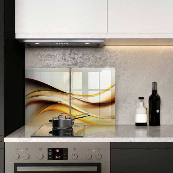 Chopping board Abstraction smoke lines