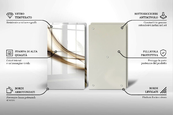 Chopping board Mild abstraction lines