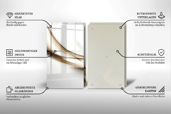 Chopping board Mild abstraction lines