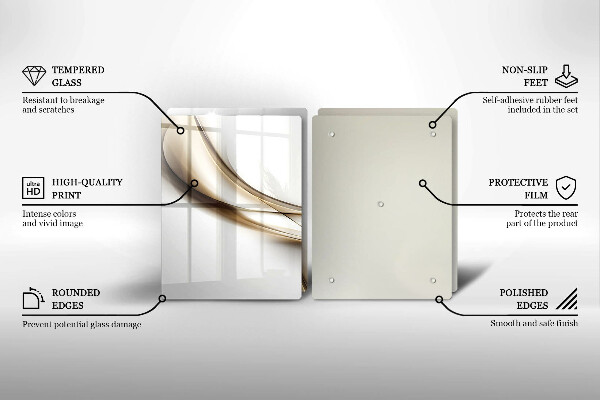 Chopping board Mild abstraction lines