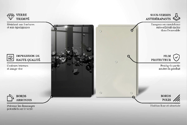 Chopping board 3D shapes abstraction