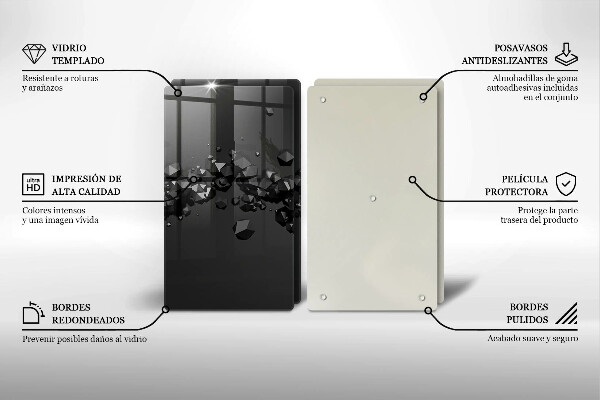 Chopping board 3D shapes abstraction