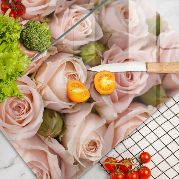 Chopping board A delicate bouquet of roses