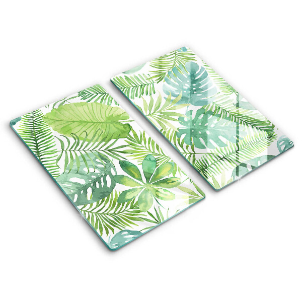 Chopping board Boho watercolors leaves