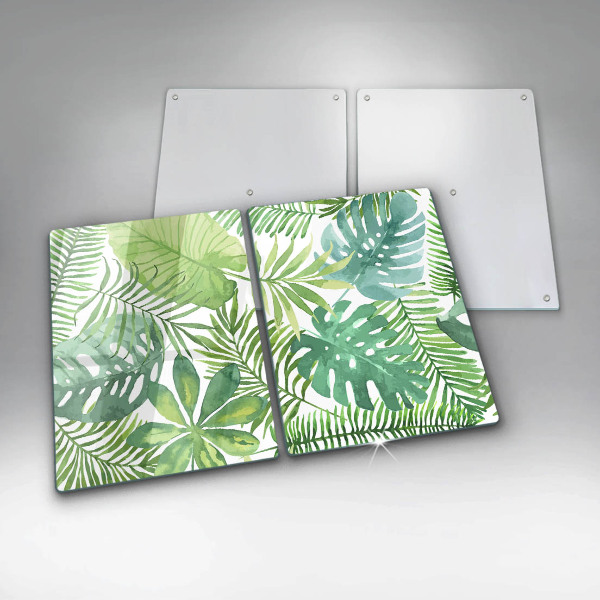 Chopping board Boho watercolors leaves