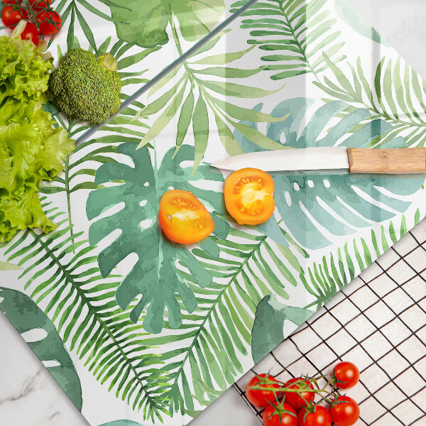 Chopping board Boho watercolors leaves