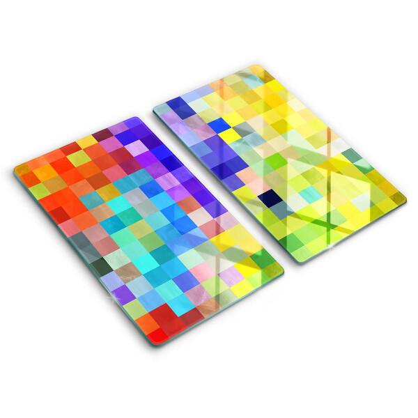 Chopping board Colorful squares pixels