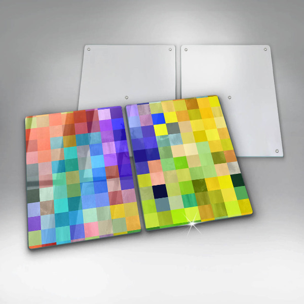 Chopping board Colorful squares pixels