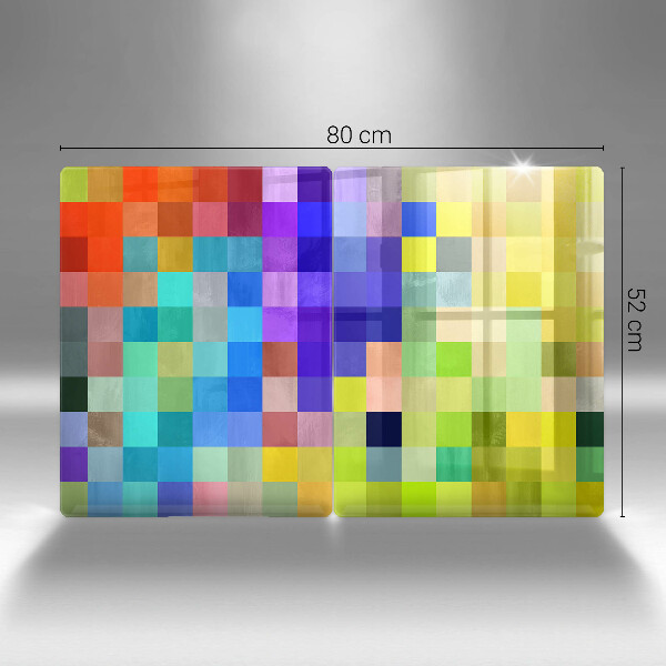 Chopping board Colorful squares pixels