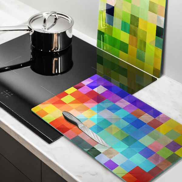 Chopping board Colorful squares pixels