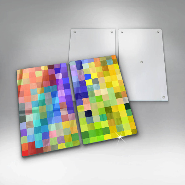 Chopping board Colorful squares pixels