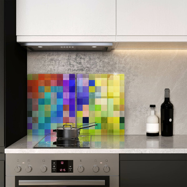 Chopping board Colorful squares pixels