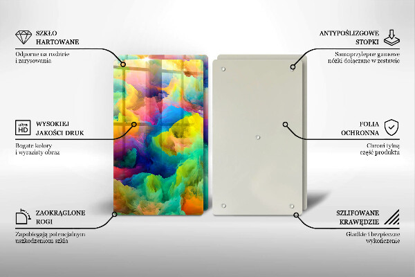 Chopping board Colorful abstraction