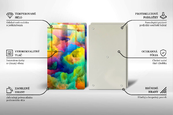 Chopping board Colorful abstraction