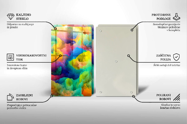 Chopping board Colorful abstraction