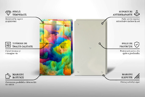 Chopping board Colorful abstraction