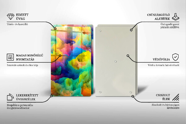 Chopping board Colorful abstraction