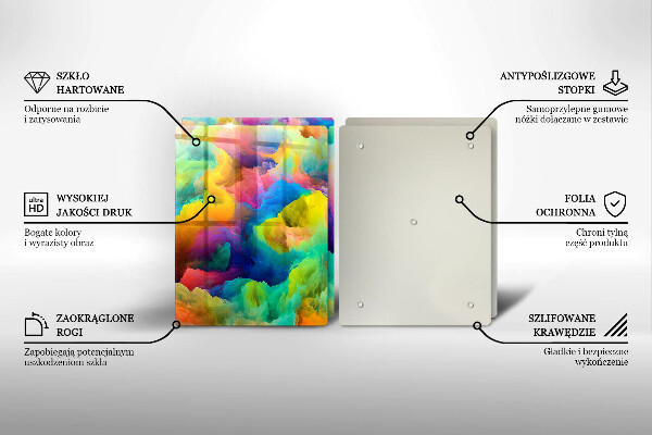 Chopping board Colorful abstraction