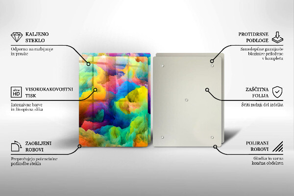 Chopping board Colorful abstraction