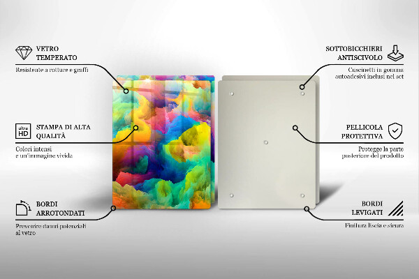 Chopping board Colorful abstraction