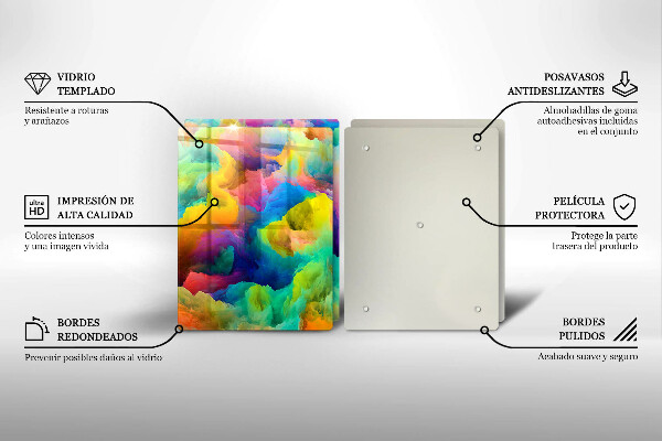 Chopping board Colorful abstraction