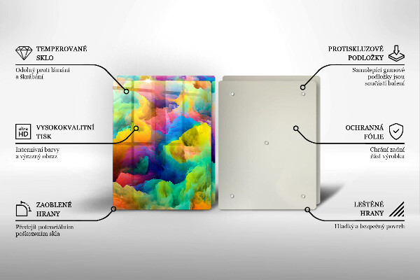 Chopping board Colorful abstraction