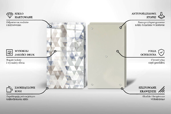 Chopping board Triangle pattern