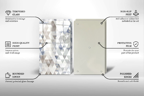 Chopping board Triangle pattern