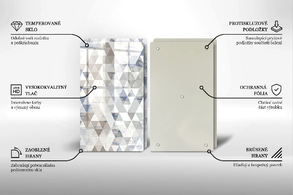 Chopping board Triangle pattern