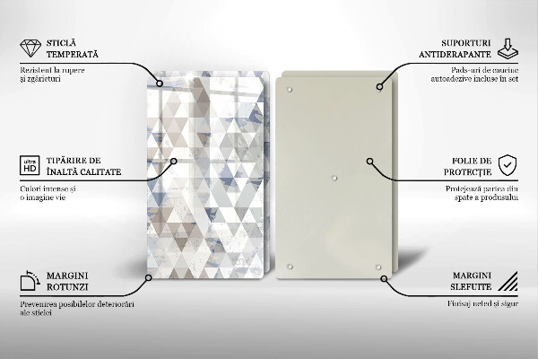 Chopping board Triangle pattern