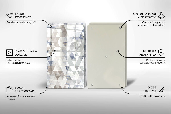 Chopping board Triangle pattern