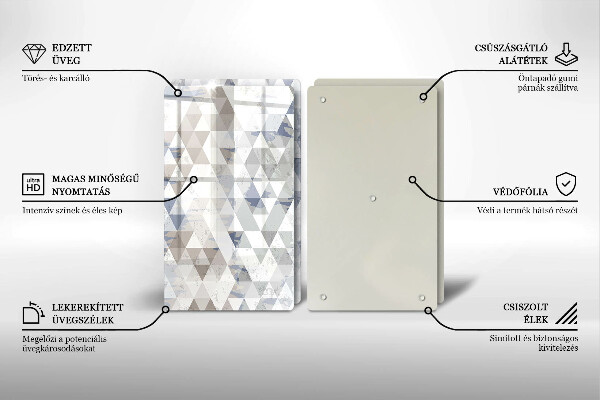 Chopping board Triangle pattern