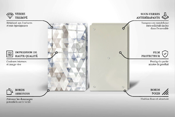 Chopping board Triangle pattern