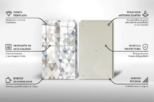 Chopping board Triangle pattern