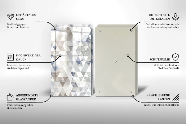 Chopping board Triangle pattern