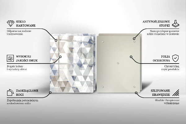 Chopping board Triangle pattern