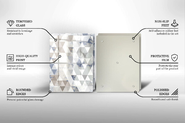 Chopping board Triangle pattern