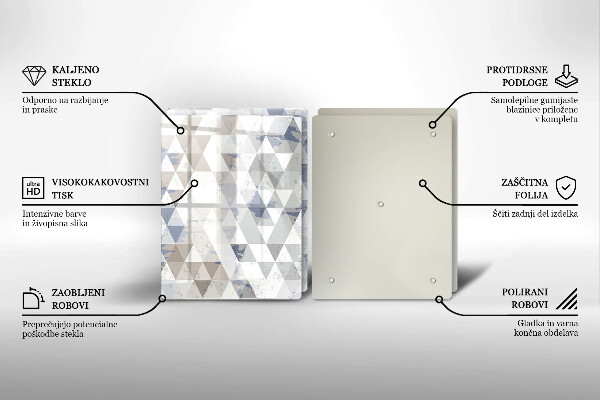 Chopping board Triangle pattern