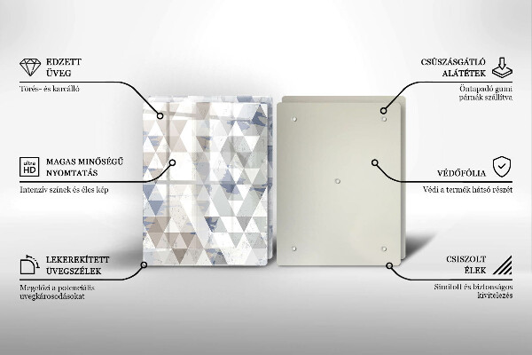 Chopping board Triangle pattern
