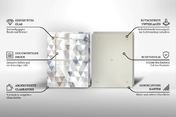 Chopping board Triangle pattern