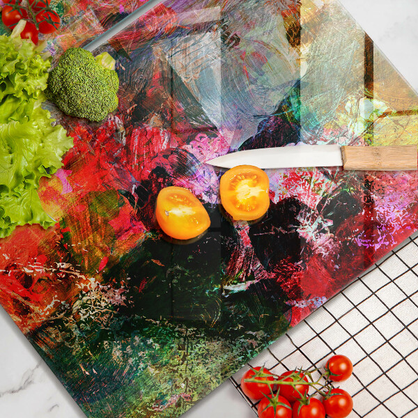 Chopping board Paint abstraction